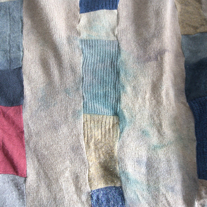 Geoffrey B. Small Remake Patchwork Cardigan Size L