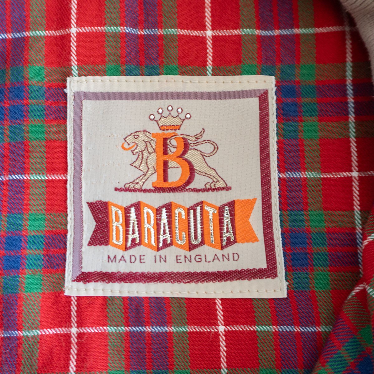 BARACUTA 80s G9 Harrington Jacket Tan Made in England Size S