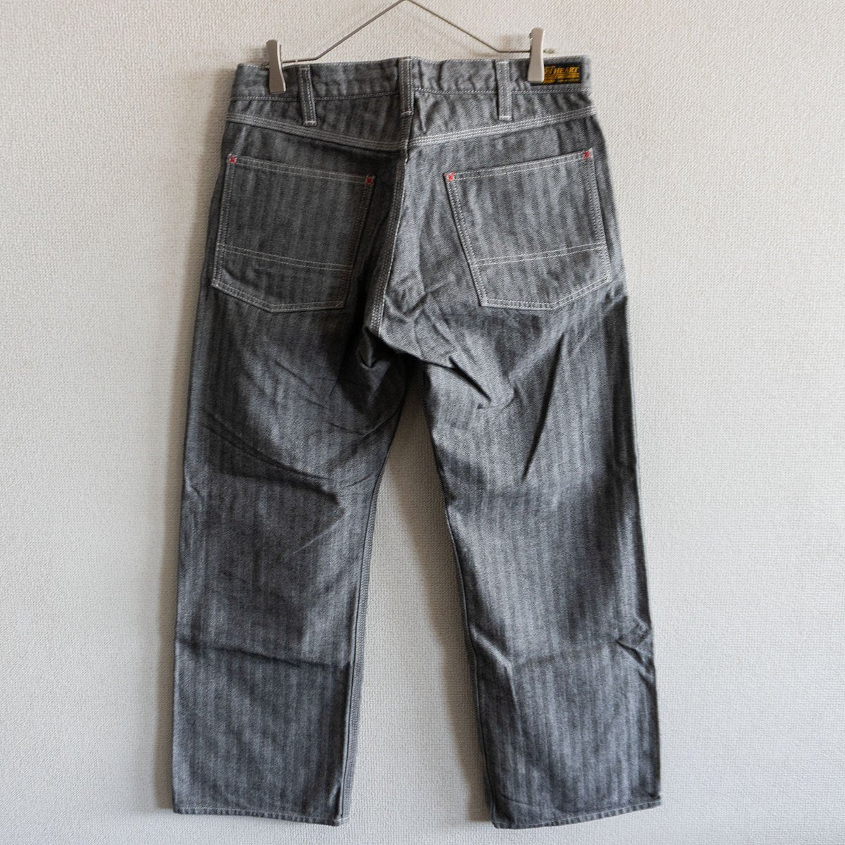 IRON HEART 10.5oz Herringbone Double Knee Logger Size 34