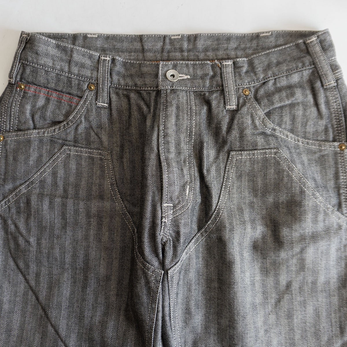 IRON HEART 10.5oz Herringbone Double Knee Logger Size 34