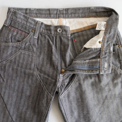 IRON HEART 10.5oz Herringbone Double Knee Logger Size 34