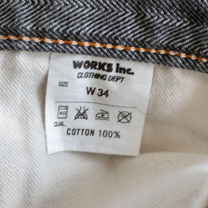 IRON HEART 10.5oz Herringbone Double Knee Logger Size 34