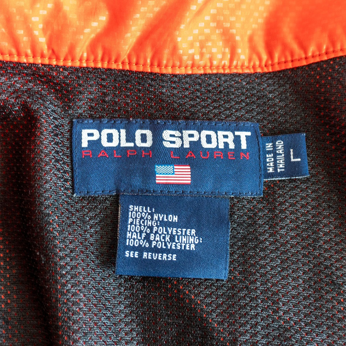 POLO RALPH LAUREN 90s POLO SPORT Nylon Jacket Red Size L