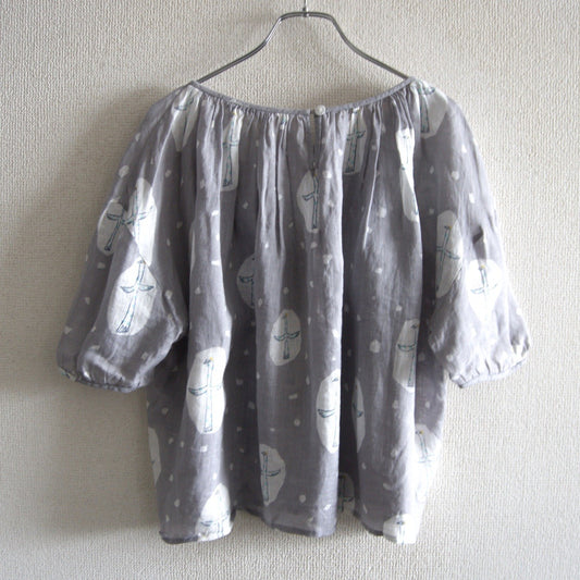 mina perhonen Cross Bird Textile Blouse Size 38