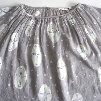 mina perhonen Cross Bird Textile Blouse Size 38
