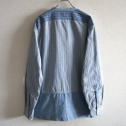 RRL Normandy Popover Patchwork Shirt Size XL