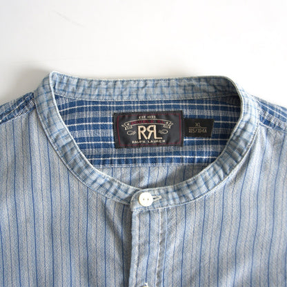 RRL Normandy Popover Patchwork Shirt Size XL