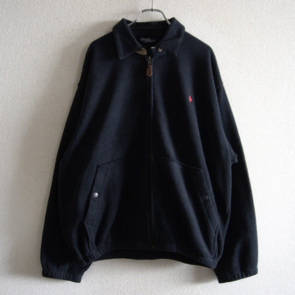 POLO RALPH LAUREN 90s Fleece Swing Top Jacket Black Size L