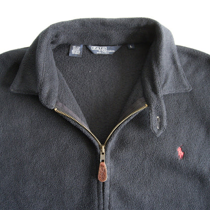 POLO RALPH LAUREN 90s Fleece Swing Top Jacket Black Size L