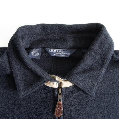 POLO RALPH LAUREN 90s Fleece Swing Top Jacket Black Size L