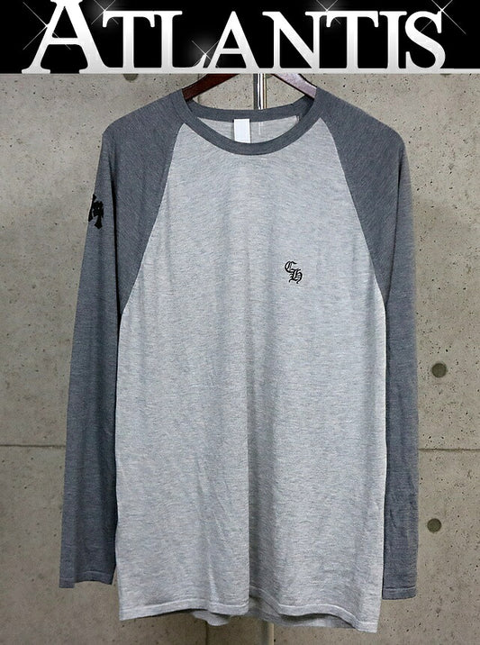 CHROME HEARTS Y NOT Triple Cross Patch Tee Gray Size XL