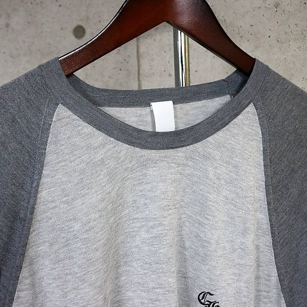 CHROME HEARTS Y NOT Triple Cross Patch Tee Gray Size XL