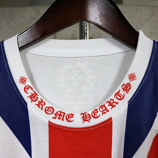 CHROME HEARTS Union Jack T-Shirt Multi-Color Size L