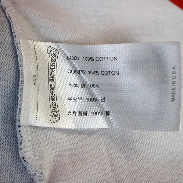 CHROME HEARTS Union Jack T-Shirt Multi-Color Size L