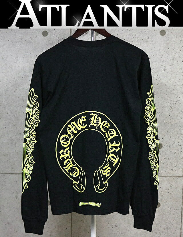 CHROME HEARTS Horseshoe Print Pocket Long Sleeve Tee Size M