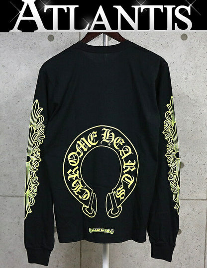CHROME HEARTS Horseshoe Print Pocket Long Sleeve Tee Size M