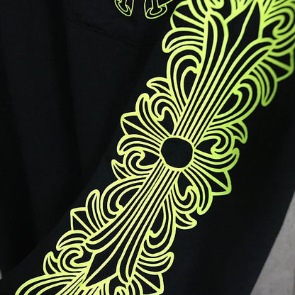 CHROME HEARTS Horseshoe Print Pocket Long Sleeve Tee Size M