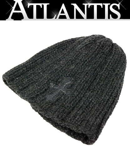 CHROME HEARTS Old Cross Patch Cashmere Beanie Black