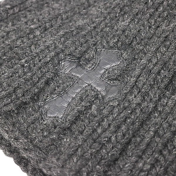 CHROME HEARTS Old Cross Patch Cashmere Beanie Black