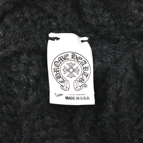 CHROME HEARTS Old Cross Patch Cashmere Beanie Black