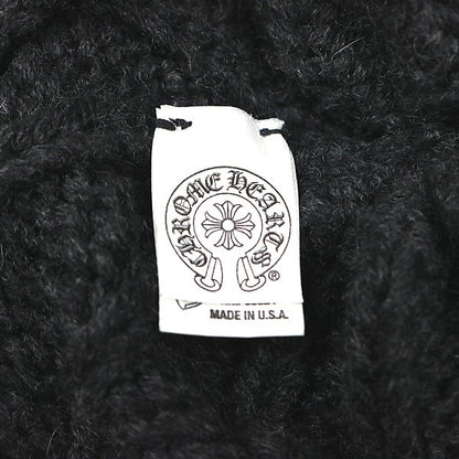 CHROME HEARTS Old Cross Patch Cashmere Beanie Black
