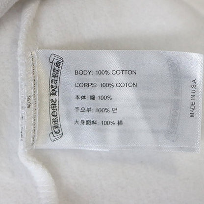 CHROME HEARTS White All English Zip Hoodie Size XXL