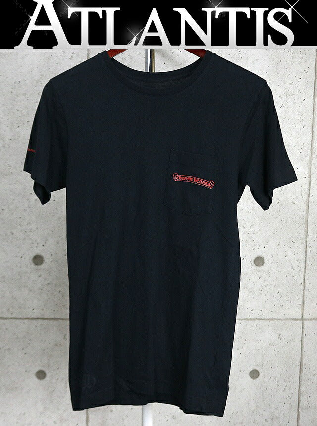 CHROME HEARTS Back Horseshoe Print T-Shirt Black Size S