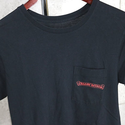 CHROME HEARTS Back Horseshoe Print T-Shirt Black Size S
