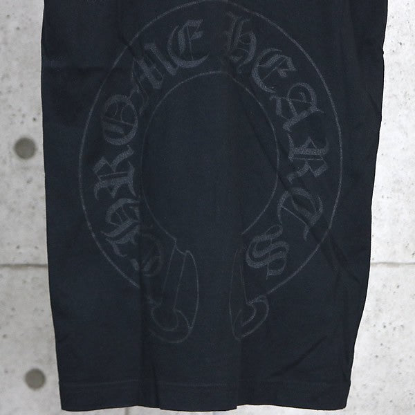 CHROME HEARTS Back Horseshoe Print T-Shirt Black Size S