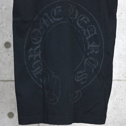 CHROME HEARTS Back Horseshoe Print T-Shirt Black Size S