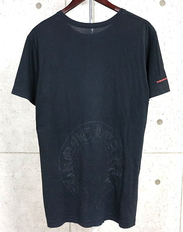 CHROME HEARTS Scroll Label Back T-Shirt Black Size L