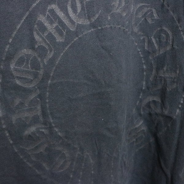 CHROME HEARTS Scroll Label Back T-Shirt Black Size L