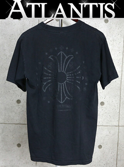 CHROME HEARTS Old Circle Logo CH Plus T-Shirt Black Size M