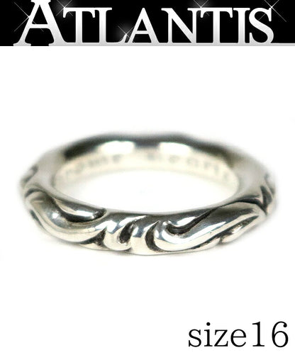 CHROME HEARTS Scroll Band Ring Silver SV925 Size JP 16
