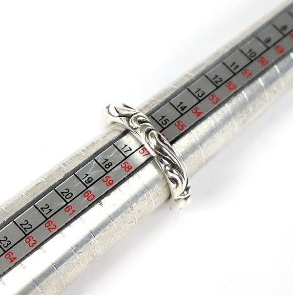 CHROME HEARTS Scroll Band Ring Silver SV925 Size JP 16