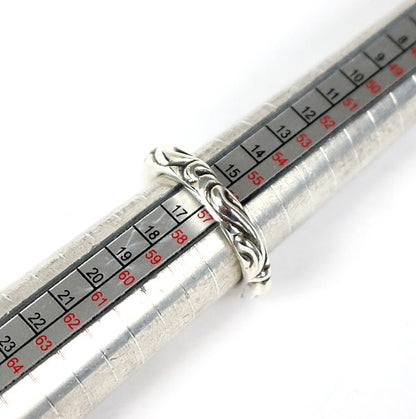 CHROME HEARTS Scroll Band Ring Silver SV925 Size JP 16