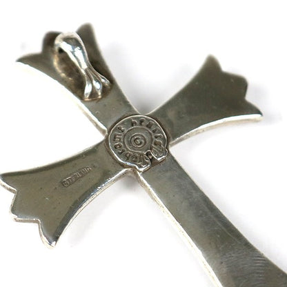 CHROME HEARTS SV925 Large Cross Pendant Charm Silver