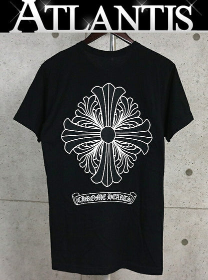 CHROME HEARTS CH Plus Scroll Label T-Shirt Black Size L