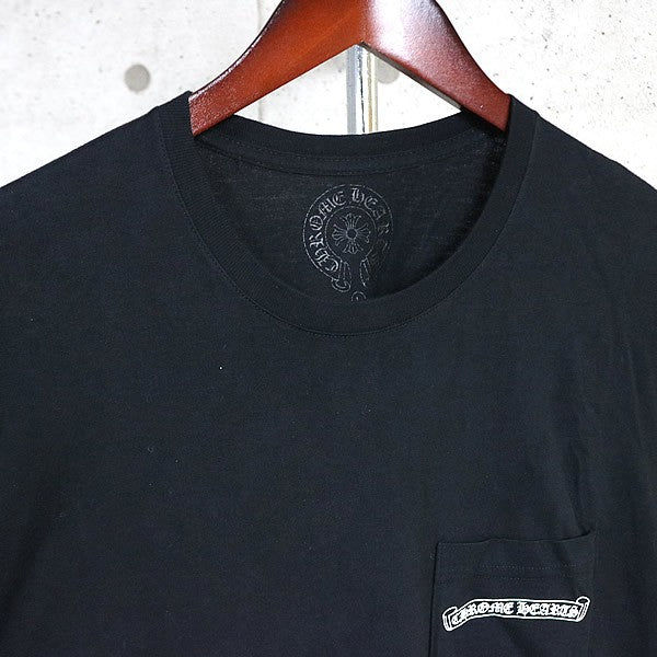 CHROME HEARTS CH Plus Scroll Label T-Shirt Black Size L