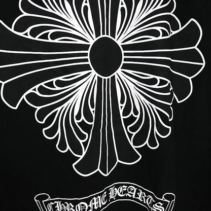 CHROME HEARTS CH Plus Scroll Label T-Shirt Black Size L