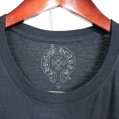 CHROME HEARTS CH Plus Scroll Label T-Shirt Black Size L