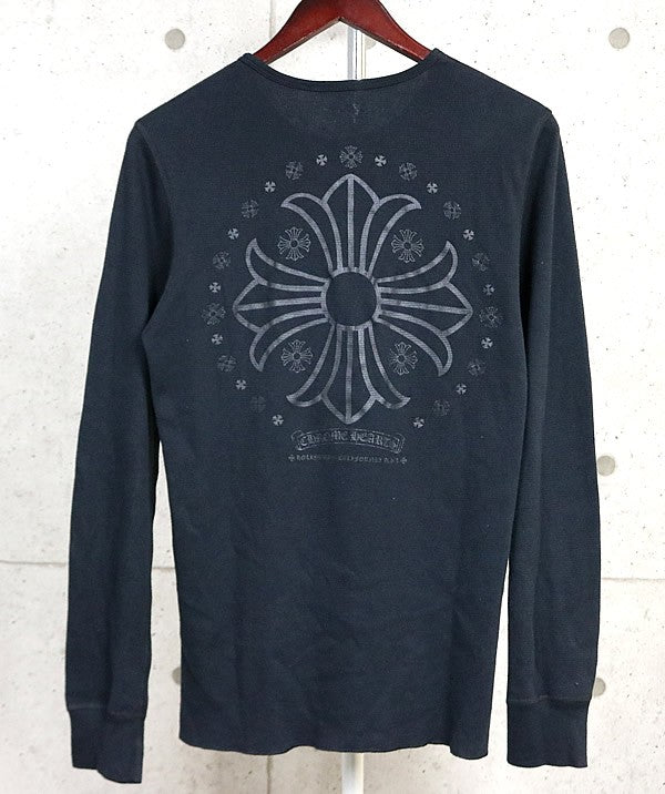 CHROME HEARTS Old Circle CH Plus Thermal Tee Black Size M
