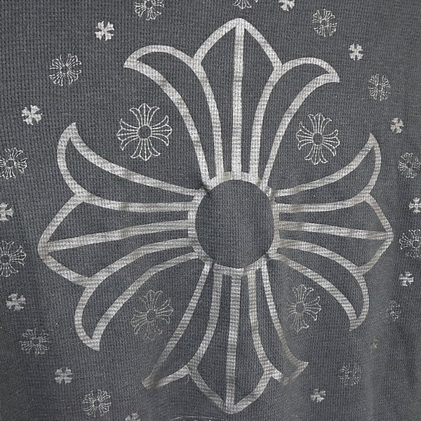 CHROME HEARTS Old Circle CH Plus Thermal Tee Black Size M