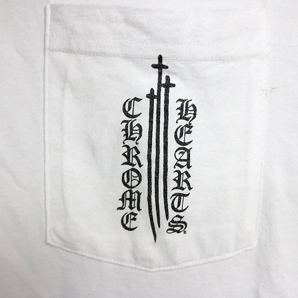 CHROME HEARTS R3S Logo T-Shirt White Size M