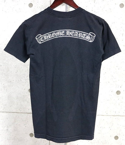 CHROME HEARTS Vintage Back Flare Knee T-Shirt Black Size S