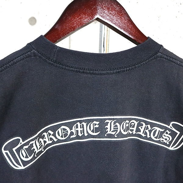 CHROME HEARTS Vintage Back Flare Knee T-Shirt Black Size S