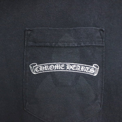 CHROME HEARTS Vintage Back Flare Knee T-Shirt Black Size S