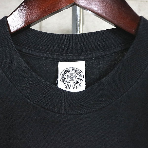 CHROME HEARTS Vintage Back Flare Knee T-Shirt Black Size S