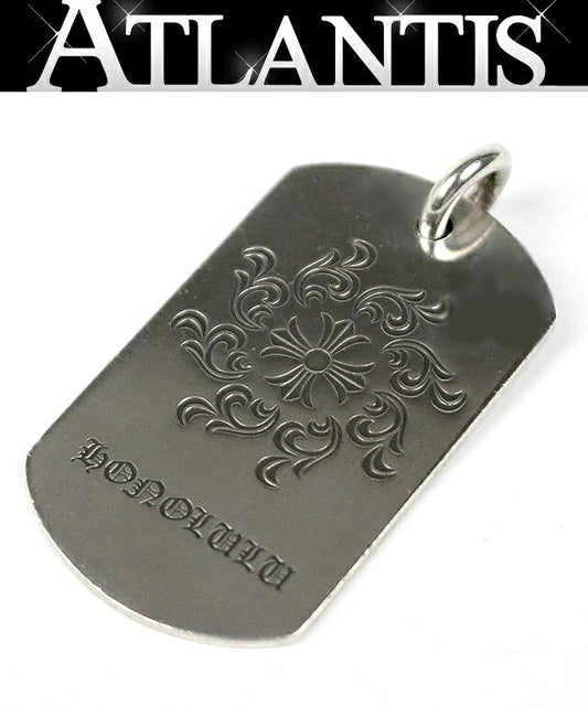 CHROME HEARTS Honolulu Limited Large Dog Tag SV925 Silver