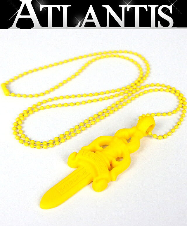 CHROME HEARTS Silicon Rubber Large Dagger Necklace Yellow